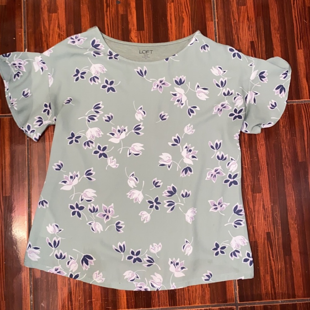 loft flowered blouse